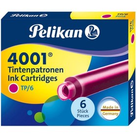 Resim Pelikan P Kartuş Serisi Dolma Kalem Kartuşu Pembe Peltp6x 