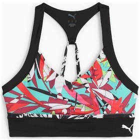 Resim Puma 4 Keeps Tropical Kadın Sporcu Sütyeni 526786-51 Çok Renkli 