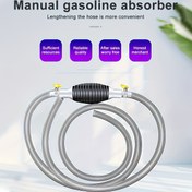 Resim Yakıt Transfer Pompası, 3.05 metre PVC Hortumlu Manuel Emme Pompası, Benzin Dizel Sıvı için El Su Transfer Pompası, Güvenli ve Kaygısız, Benzin Dizel Sıvı Su Balık Tankı için 