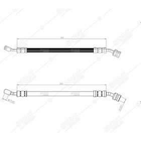 Resim SVAC 80-167 Fren Hortumu Ön Sağ Santa Fe 06- 