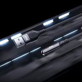 Resim Juo USB-A to 3.5mm Jack Kulaklık Mikrofon Aux Dönüştürücü Harici Ses Kartı 