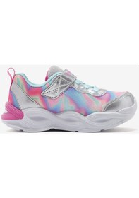 Resim Skechers Twisty Glow - Sorbet Swirl Küçük Kız Çocuk Gri Spor Ayakkabı 303716n Smlt Gri 