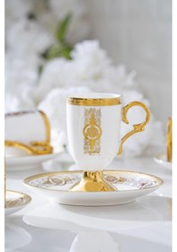 Resim Acar Velelya 6 Kişilik Kahve Fincanı Takımı 