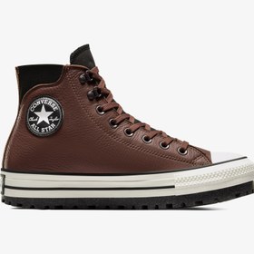 Resim Converse Chuck Taylor All Star City Trek Su Geçirmez Unisex Kahverengi Deri Bot 
