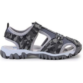 Resim Kiko Kids Erkek Çocuk Sandalet Arz 2399 Gri Kamuflaj Gri 