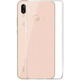 Resim Smcase Huawei honor Play Kılıf Süper Silikon Arka Koruma Şeffaf 