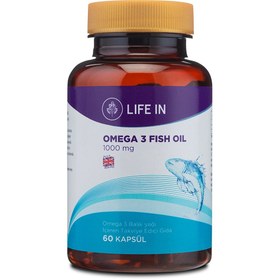 Resim Life In Omega 3 Balık Yağı İçeren Takviye Edici Gıda 60 Kapsül 1000mg - Gratis 