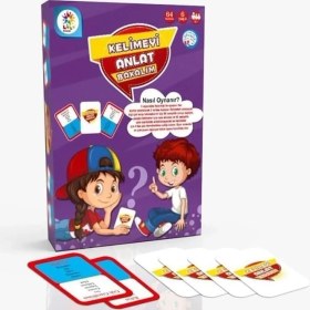 Resim Storemax Anlat Bakalım 64 Kelime Oyun Seti, Oyun Kartı, Çocuklar Için Eğitici Oyun Seti 