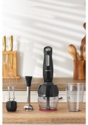 Resim HOMEND Handmaid 1908h Blender Set Siyah Gri 