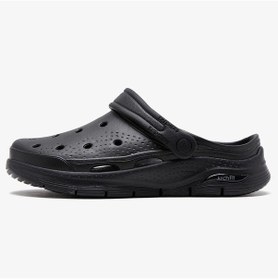 Resim Skechers Airch Fit Foamies Valiant Mens Sandals Erkek Günlük Terlik Siyah Bej 