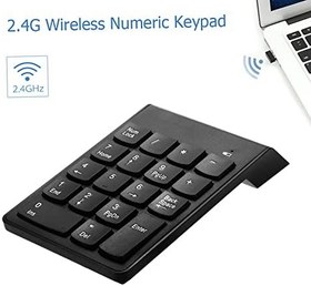 Resim 2.4G USB Sayısal Keypad18 Tuşları i/Book/Book Air/Pro Dizüstü Bi isayar için Kablosuz ni Dijital Klavye Değiştirme- 
