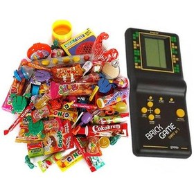 Resim Babalar Günü Nostaljik Hediye Kutusu Siyah Tetrisli Büyük Boy 80'ler 90'lar 