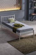 Resim Unimet Falez-s Tek Kişilik Ferforje Metal Karyola-beyaz (AHŞAP LATALI) 