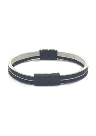 Resim Unisex Mıknatıs Kilitli Deri Bileklik Çok Renkli 