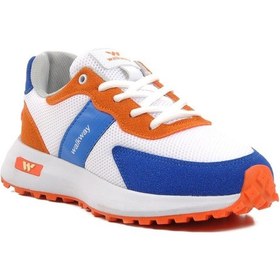 Resim Walkway Beyaz Saks Mavi Kadın Spor Ayakkabı Sneaker Çok Renkli 