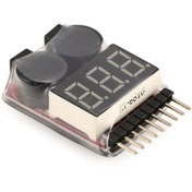 Resim Genel Markalar 1-8s Lipo Li-ion Battery Voltaj Test Ve Alarm Modülü 