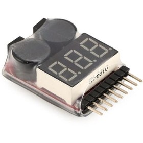 Resim Genel Markalar 1-8s Lipo Li-ion Battery Voltaj Test Ve Alarm Modülü 