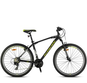 Resim Kron XC 75 26 JANT MTB - 14' - 21 Vites - V.Brake - Mat Koyu Lacivert/Bej-Neon Turuncu 
