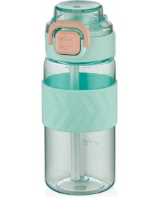 Resim Shotay St-7237 600ml Turkuaz Pipetli Tritan Matara Diğer 