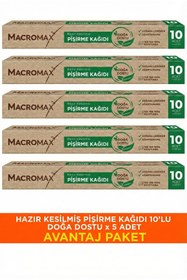 Resim MACROMAX DOĞA DOSTU SERİ PİŞİRME KAĞIDI X5 Doğa Dostu Pişirme Kağıdı Seti 5 Adet 