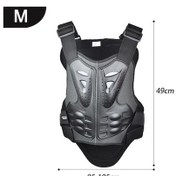 Resim Trendooze Zırhı Yetişkin Yelek Vücut Sürüş Siyah Sırt Motosiklet Motokros Koruyucu Koruma Jms Göğüs Dişli Açık Jm 
