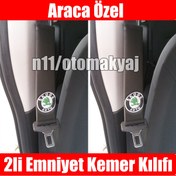 Resim Skoda Fabia Oto Koltuk Deri Emniyet Kemer Aksesuar Kılıfı N11.1478 