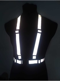 Resim HALL BREATHE Reflektörlü spor yelek, güvenli ve şık bisiklet ve motosiklet ekipmanı 