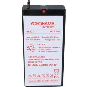 Resim Yokohama YH-42.3 4 Volt - 2.3 Amper Akü (50X100x22 Mm) 