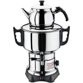 Resim Küçük Metal Semaver, Şık ve Kullanışlı, Dayanıklı ve Estetik Tasarım 