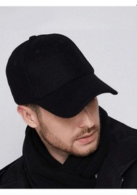 Resim Eleven Markets Kışlık Kalın Kaşe Erkek Şapka Siyah Kaşe Kep Siyah 