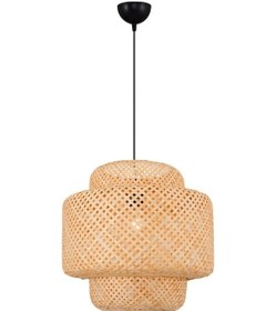 Resim Özcan Aydınlatma 4458-77 Tekli Hasır Sarkıt 46 43 Meşe 