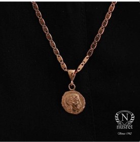 Resim 925 Ayar Rose Gümüş Iskender Madalyon Kolye 204409854 