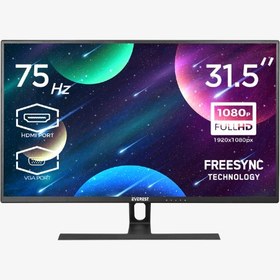 Resim Everest M-835 31.5 75Hz 5ms(GtoG) BOE IPS Freesync+HDR(FW) Full HD Siyah Flat PC Led Monitör 