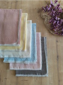 Resim Bebek Battaniyesi Bebek Örtüsü Puset Örtüsü Çok Amaçlı Bebek Pikesi Mevsimlik Hediyelik 80x90 Cm Mavi 