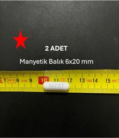 Resim Manyetik Balık 6x20 Mm - Boy:20 Mm - Çap:6 Mm 2 Adet/pk 