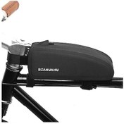 Resim Mufunye Su Geçirmez Bisiklet Bisiklet Bisiklet Üst Ön Boru Çantası Çerçeve Çantası Mtb Bisiklet Sepeti Bisiklet Alet Saklama Çantası Kılıf Siyah Ag Siyah Siyah 