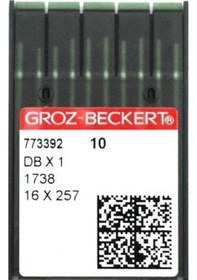 Resim Groz Beckert DBX1 (16X231) 18/110 Düz Makine İnce Dip Dikiş İğnesi - 100 Adet 