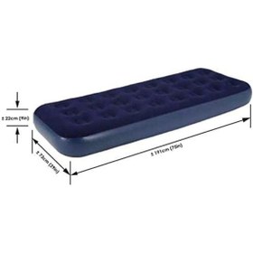 Resim shopwave Tek Kişilik Yumuşak Şişme Yatak (5047) 