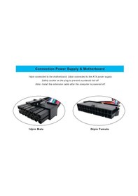 Resim 14 Pin Psu Power Supply To 24 Atx Dönüştürücü 4981 Kablo Çevirici 