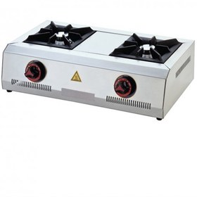 Resim Işıkgaz Silverinox Endüstriyel Doğalgazlı Set Üstü Mini 2 Gözlü Ocak 