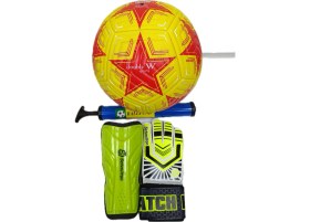 Resim Futbol Seti Futbol Topu Tekmelik Pompa Eldiven Uefa Şampiyonlar Liği Dünya Kupası 