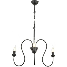 Resim Flor 3Lü Yuvarlak Siyah Modern Sarkıt Genç Odası Yatak Odası Retro Salon Avize 