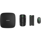 Resim Ajax Starter Hub Kit Cam Kablosuz Alarm Seti Keypad Yok Siyah 