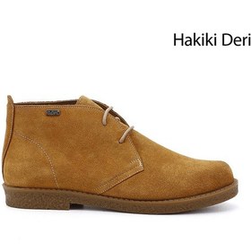 Resim Gönderi R Açık Taba Süet Oxford Kalıp Kauçuk Taban Hakiki Deri Bot Taba Süet 