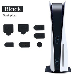 Resim Sony Ps5 Oyun Konsolu İçin 7'li Toz Koruyucu Silikon Fiş Takımı - Anti-tozluk Aksesuar 