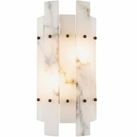 Resim Ronisu Alabaster Taşlı Çoklu Panel Tasarım Modern Duvar Apliği - Gold 