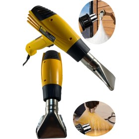 Resim Staxx Power 4000 W Titanyum Bakır Termik Koruma Çift Kademeli Profesyonel Sıcak Hava Tabancası 400 C°-900 C° 