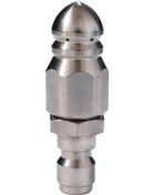 Resim Dianziye Stainless Steel Yüksek Basınçlı Araç Yıkama, Kanal Temizleme Ve Tıraşlama Başlığı 1/4 Erkek Burun, 1 Ön 6 Arka Delik 