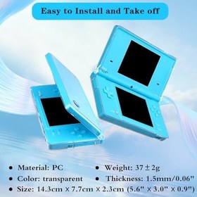 Resim OSTENT Hard Crystal Case Clear Skin Cover Shell for Nintendo DSi NDSi 