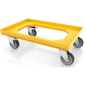 Resim DERA Açık Model Plastik Kasa Taşıma Arabası 